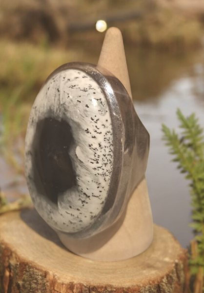 Silberring mit Dendritenquarz