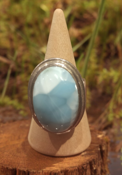 Silberring mit Larimar