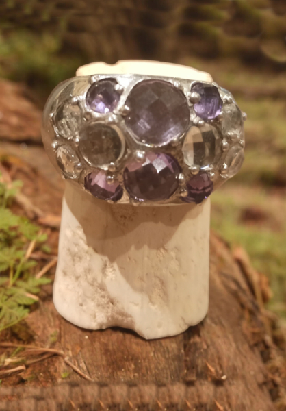 Silberring mit Amethyst