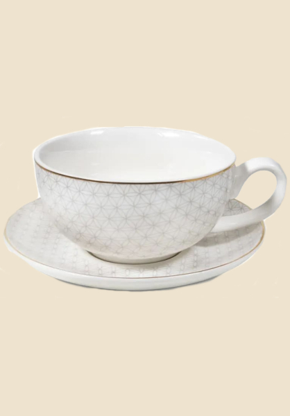 Teeset Blume des Lebens