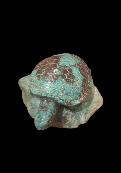Grosse Schildkröte aus Chrysokoll