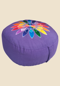 Meditationskissen violett Multicolor-Blume Meditationskissen violett Multicolor-Blume