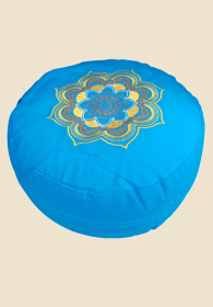 Meditationskissen Mandala mit Stickerei türkis/gold Meditationskissen Mandala mit Stickerei türkis/gold