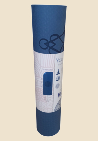 Yogamatte mit Blume des Lebens blau Yogamatte mit Blume des Lebens blau