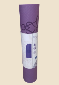 Yogamatte mit Blume des Lebens violett Yogamatte mit Blume des Lebens violett